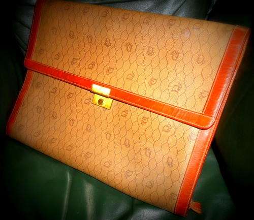 Vintage Christian Dior Document Case-Would make superb Laptop/iPad Case