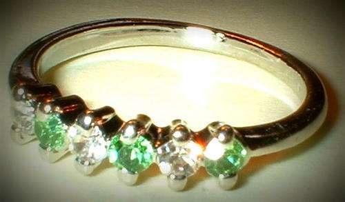 White Gold Vintage Eternity Band / Pre-Owned Pristine Condition