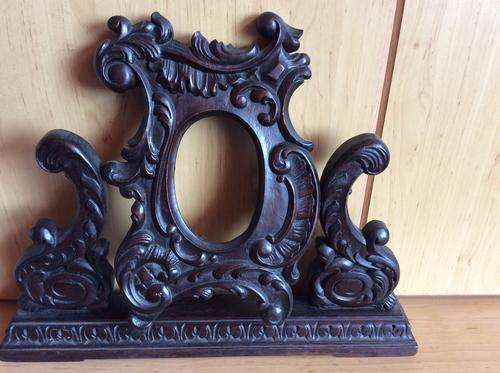 Antique Carved Wooden Photo/Mirror tilting Frame