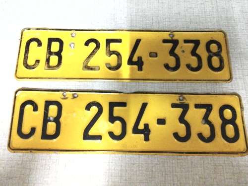 OLD PORT ELIZABETH NUMBER PLATES