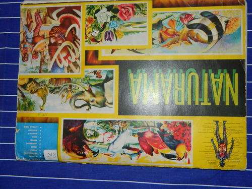 1972 99% COMPLETE NATURAMA STICKER BOOK WITH +-380 STICKERS