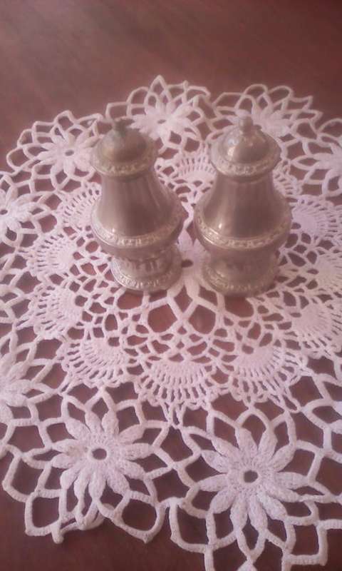 SILVERPLATED SALT AND PEPPER SHAKERS