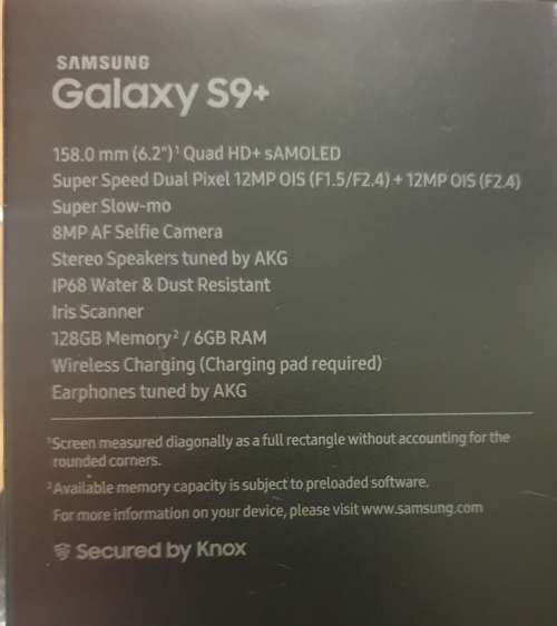 Samsung Galaxy S9 plus