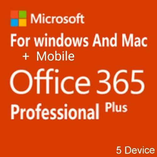 Microsoft Office 365 Pro Plus, (5 Device)/ Ms Office 365