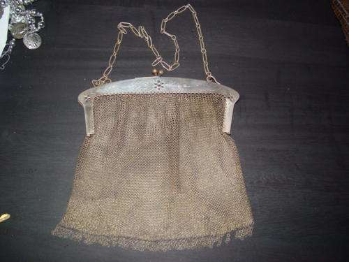 2 Antique mesh handags small