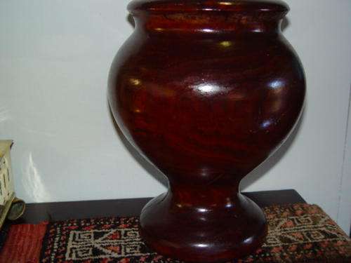 Red Ivory vase