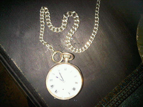 Unnamed Pocket watch on silver chain