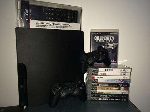 320GB PS3 + 2 CONTROLS + 10 GAMES!!! + (NEW BLUERAY PLAYSTATION REMOTE) 1 DAY ONLY!!!!!!
