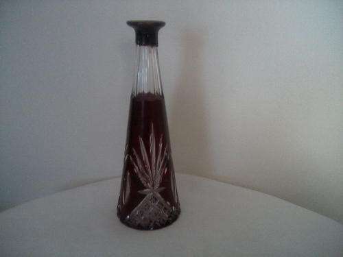 OLD CUT GLASS VASE