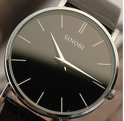 ***NEW SINOBI Luxury Ultra thin  Quartz Gents Stainless Steel  Watch**