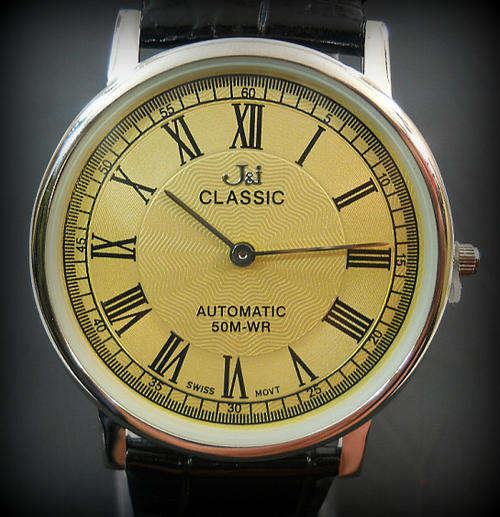 **J&I COLLECTION Luxury Super thin  Quartz Gents Stainless Steel  Watch**