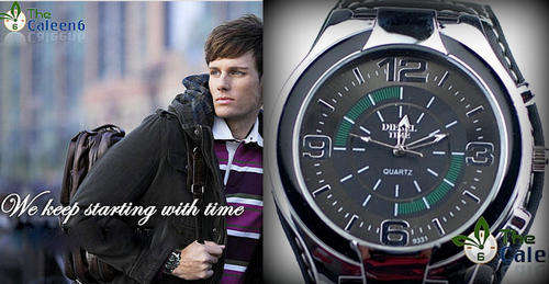*** DIESEL TIME*** HOT FASHION**Oversized Quartz  Wrist Watch Senoras Relo