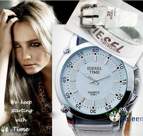 ***Diesel Time**Hot Fashion*** Oversized Quartz Luminous Hands Wrist Watch Senoras Relo+++Gift