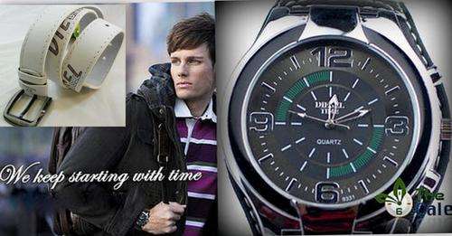 *** HOT FASHION**Oversized Quartz  Wrist Watch Senoras Relo+++BELT