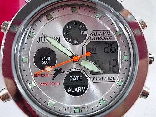 -GENTS  DUAL TIME MULTIFUNCTION  SPORT WATCH- **