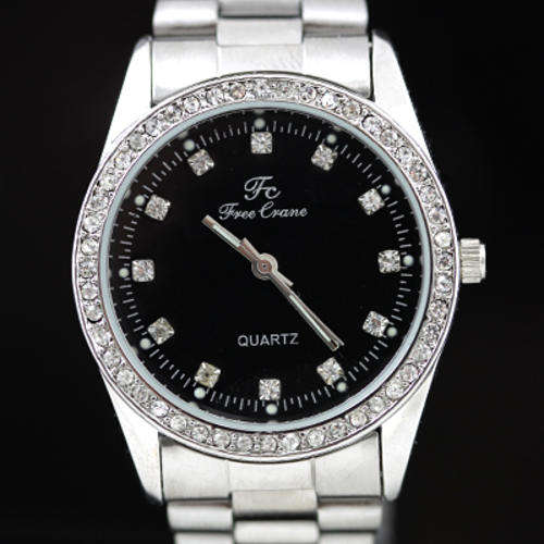 ***New~ FREE CRANE ~ Ladies Quality Diamante Enriched SS watch