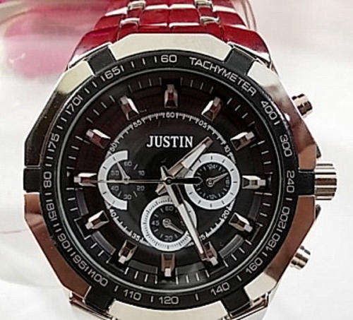 *** New  ANALOG LUXURY  MEN STEEL DRESS  WATCH