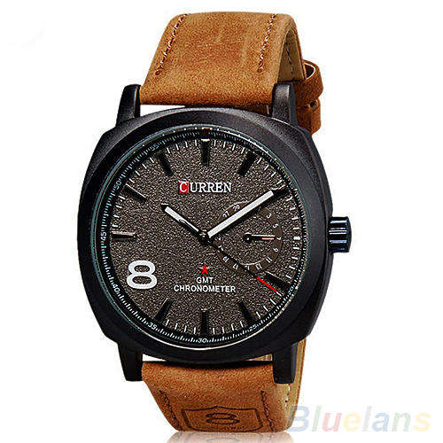 ** New  EXQUISITE CURREN (M8139)  POPULAR QUARTZ ANALOG LEATHER CHIC WRIST WATCH VOGUE