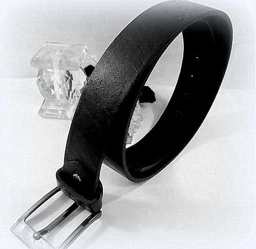 -- GENTLEMEN  "501"CASUAL DRESS PU LEATHER BLACK  WAIST  BELT