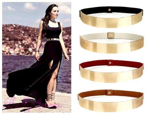 LADIES--***THE WOW!!! FACTOR~  METAL PLATE TRENDY DECORATION HIP  WAIST  BELT