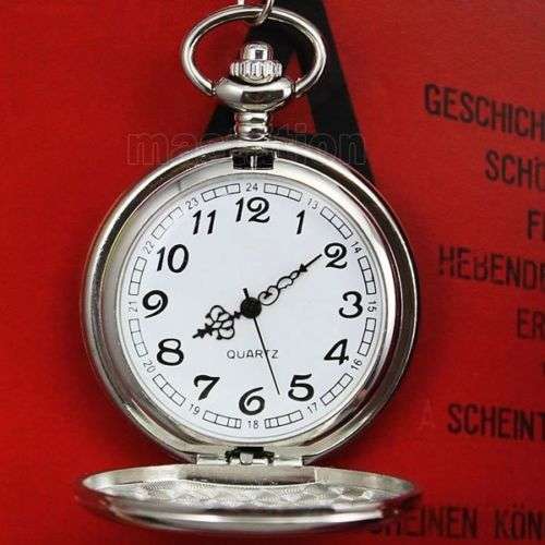 ***SILVER  **New Smooth ** High Quality  Pocket Watch***