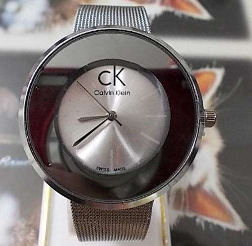 --***LADIES CK QUARTZ WATCH** S/S STRAP