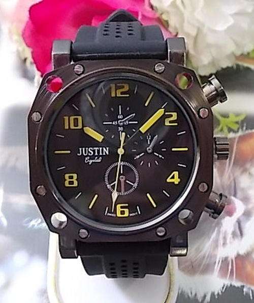 ***Reliable Brand Men's Wristwatch Rubber strap