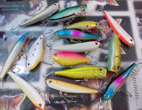 14 X Crank Bait Fishing Lures Baits Hooks Tackle 2UK 5WY