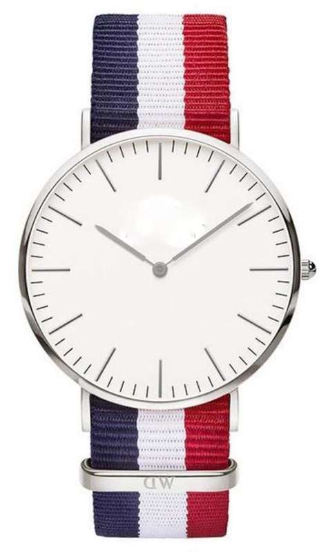 ** Modern Fashion comFortable unisex watch ***3 Stripe canvas band.