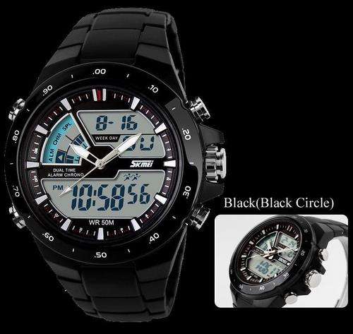 ***SKMEI ** Chronograph  BLACK  Waterproof  Watch**