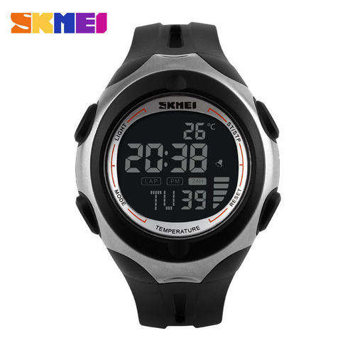 ***SKMEI ** Chronograph  BLACK  Themometer   Waterproof  Watch**
