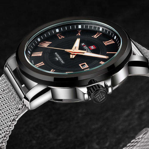***Naviforce Brand** High quality Milanese Stainless Steel Strap Men Watch-