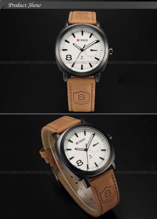 **** New  EXQUISITE CURREN POPULAR QUARTZ ANALOG LEATHER CHIC WRIST WATCH VOGUE