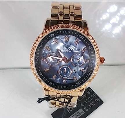 ** PRIMA**!!  DESIGNER RI0S LONDON PREMIUM QUALITY  MEN/LADIES UNISEX ROSE GOLD WATCH