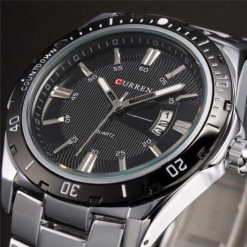 ** Luxury All Steel- CURREN BRAND ( M8110 )-Stainless-Steel-Mens-Date-Analog-Quartz-*