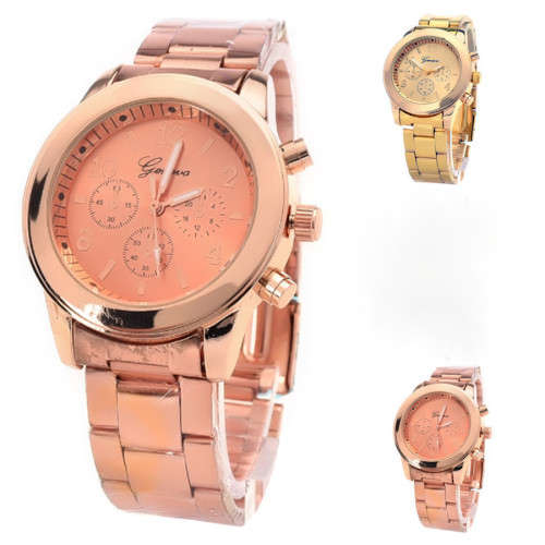 --********LADIES/MEN GENEVA  DESIGNER STYLE  STAINLESS STEEL QUARTZ WATCH**