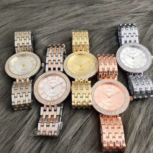 -**LADIES GENEVA  CONTENA -**2 TONE ROSE GOLD/SILVER** LUXURY QUALITY DRESS WATCH