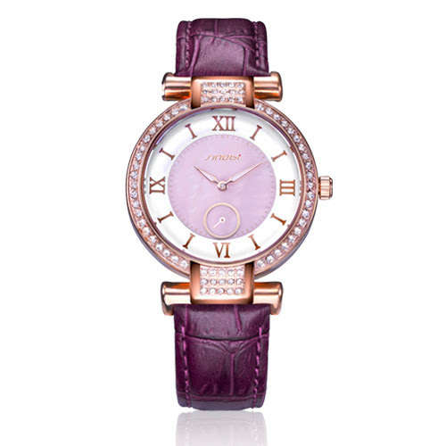 -- * **ELEGANT WHITE UNIQUE SINOBI 8192 SWAROVSKI CRYSTALS*SWISS MOVEMENT* WATCH