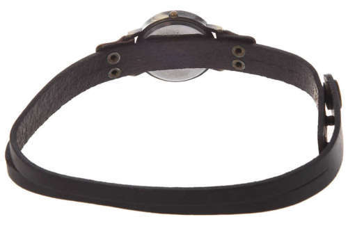 --*****WRIST WRAP***LADIES BROWN ** BIG DIAL BRONZED ANTIQUED WRAP WATCH*