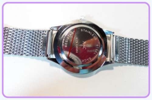 $199--***Womens Big Dial Nick Cabana Brand**Exclusive** White Dial Silver Stainless Steel Belt.**