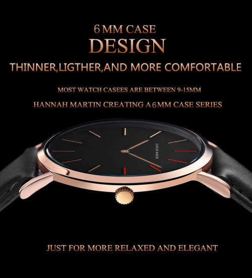 **Big Dial Modern Fashion comFortable**HM**BRAND  unisex watch-Canvas Strap ***