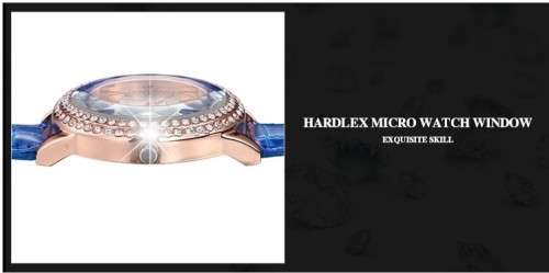 --***LADIES **AUSTRIAN CRYSTAL ENCRUSTED ~Gogoey 051~WHITE & ROSE GOLD  QUARTZ  Watch  -