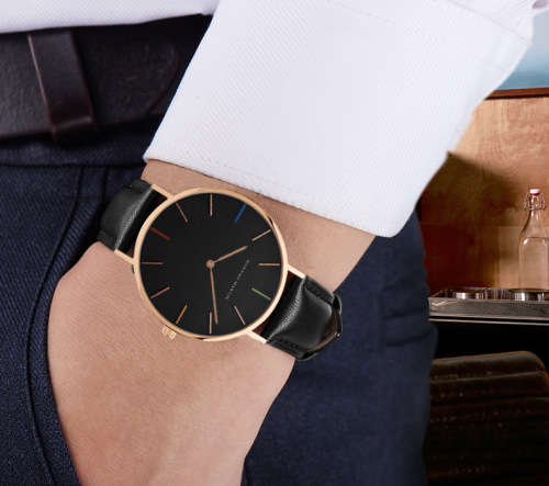 **Big Dial Modern Fashion comFortable**HM**BRAND  unisex watch-Leather Strap ***