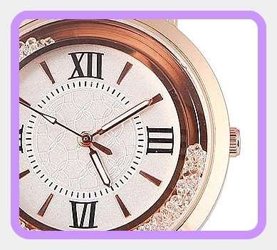 --***LADIES ** LOVELY CRYSTAL ENCRUSTED~ROSE GOLD  QUARTZ  Watch  -