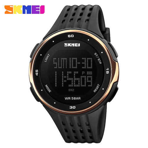 ***SKMEI **Model 1219 ** Dual Time" Rose Gold  Waterproof  Watch**