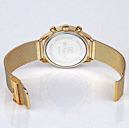 ***CURREN Luxury Watch Men Steel Quartz Calendar Date Wristwatch