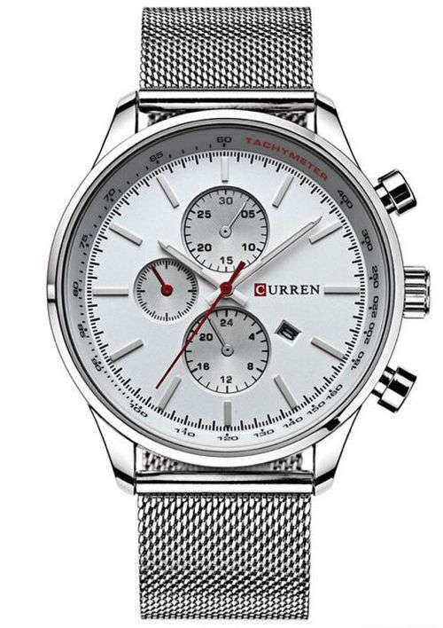 ***CURREN Luxury Watch Men Steel Quartz Calendar Date Wristwatch