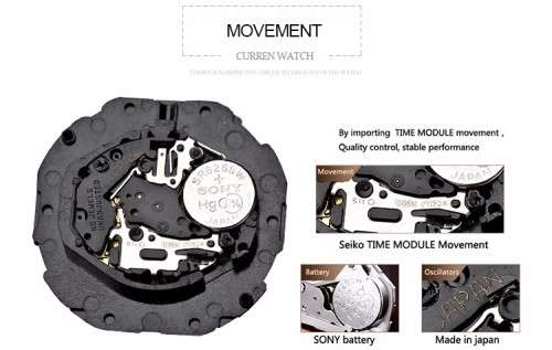 ***CURREN Luxury Watch Men Steel Quartz Calendar Date Wristwatch