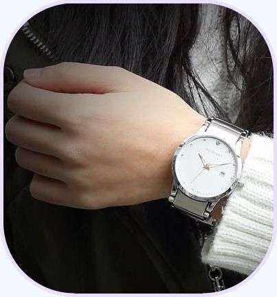 From UK** Magnifisant* Taylor Cole Lady Georgeos Steel Band Bracelet Luxury Watch*2 OPTIONS*