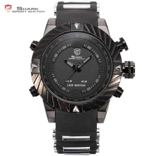 * GOBLIN SHARK** - Men Dual Time Quartz Wrist Watch
